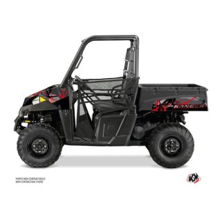  Karosszéria védő dekor matrica készlet  SSV POLARIS Evil Szürke/Piros Széria