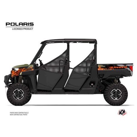 Karosszéria védő dekor matrica készlet  SSV POLARIS Chaser Narancsszínű Széria