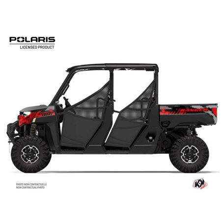Karosszéria védő dekor matrica készlet  SSV POLARIS Chaser Piros Széria
