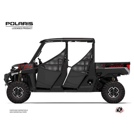 Karosszéria védő dekor matrica készlet  SSV POLARIS Epik Fekete Széria