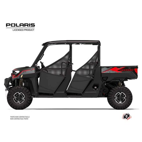 Karosszéria védő dekor matrica készlet  SSV POLARIS Stun Fekete Széria