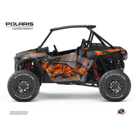 Karosszéria védő dekor matrica készlet  SSV POLARIS Chaser Narancsszínű Széria