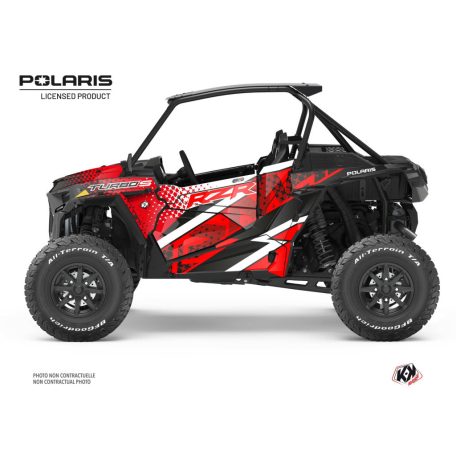 Karosszéria védő dekor matrica készlet  SSV POLARIS Stun Piros Széria