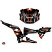   Karosszéria védő dekor matrica készlet  SSV POLARIS Abstract Szürke/Narancsszínű Széria