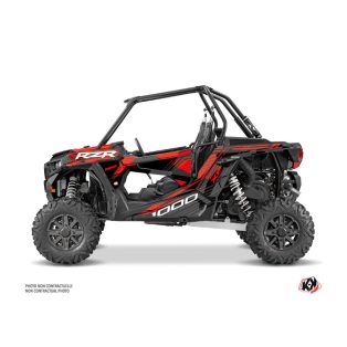   Karosszéria védő dekor matrica készlet  SSV POLARIS Graphite Fekete/Piros Széria