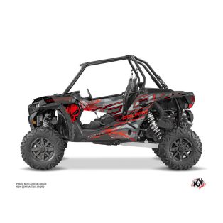   Karosszéria védő dekor matrica készlet  SSV POLARIS Evil Szürke/Piros Széria