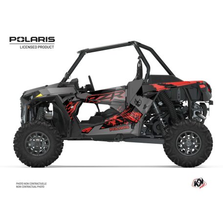 Karosszéria védő dekor matrica készlet  SSV POLARIS Chaser Piros Széria