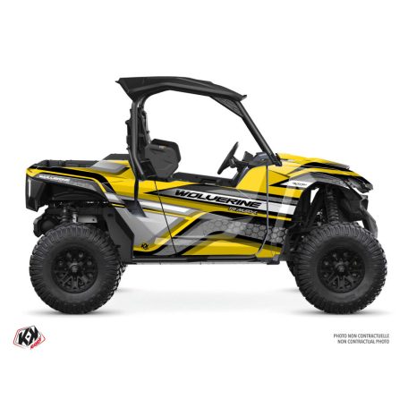 Karosszéria védő dekor matrica készlet  SSV YAMAHA Intense Sárga Széria