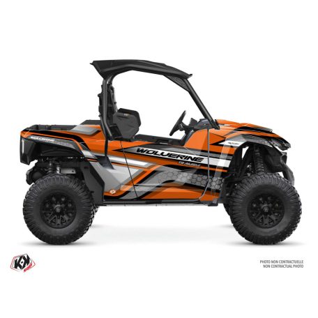 Karosszéria védő dekor matrica készlet  SSV YAMAHA Intense Narancsszínű Széria