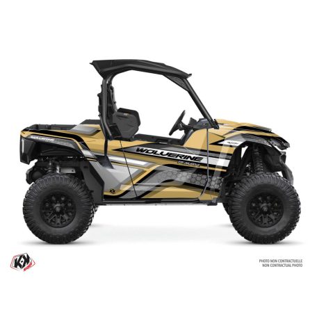 Karosszéria védő dekor matrica készlet  SSV YAMAHA Intense Homok/Arany Széria