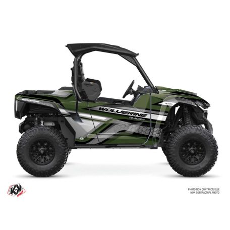 Karosszéria védő dekor matrica készlet  SSV YAMAHA Intense Zöld Széria