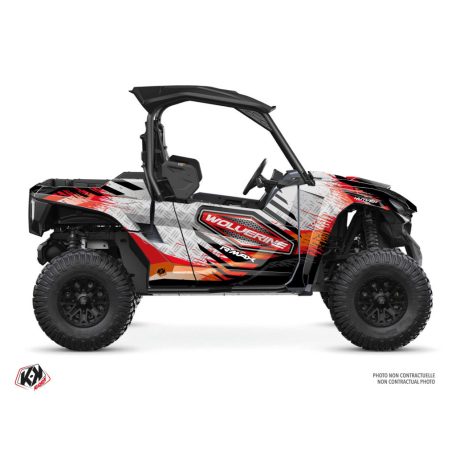Karosszéria védő dekor matrica készlet  SSV YAMAHA Sturdy Piros Széria
