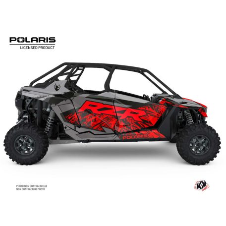 Karosszéria védő dekor matrica készlet  SSV POLARIS Chaser Piros Széria