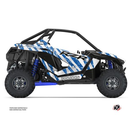 Karosszéria védő dekor matrica készlet  SSV POLARIS Krack Kék Széria