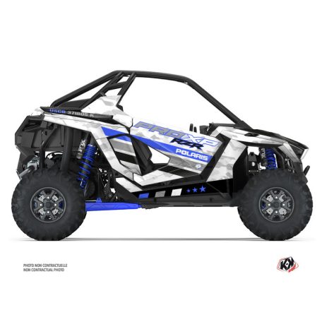 Karosszéria védő dekor matrica készlet  SSV POLARIS Force Kék Széria