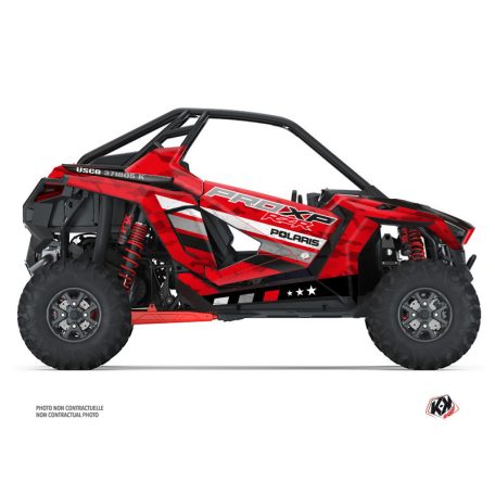 Karosszéria védő dekor matrica készlet  SSV POLARIS Force Piros Széria