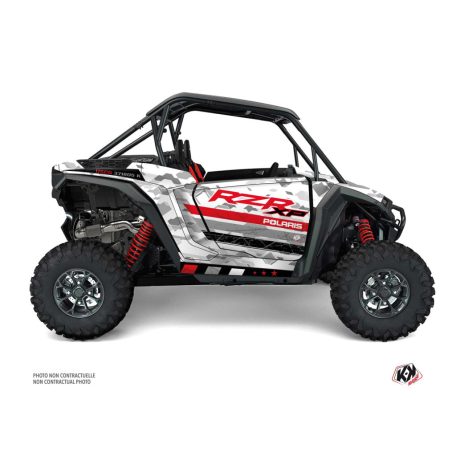 Karosszéria védő dekor matrica készlet  SSV POLARIS Force Fehér Széria