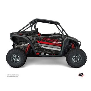   Karosszéria védő dekor matrica készlet  SSV POLARIS Force Piros Széria