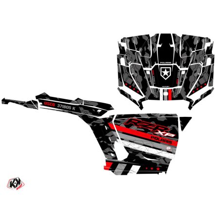 Karosszéria védő dekor matrica készlet  SSV POLARIS Force Piros Széria