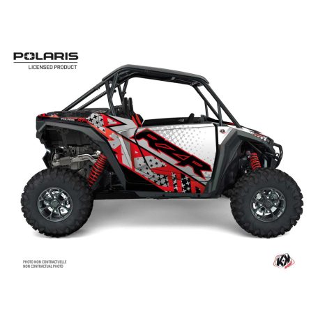 Karosszéria védő dekor matrica készlet  SSV POLARIS Stun Fehér Széria