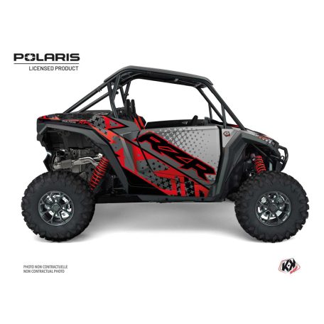 Karosszéria védő dekor matrica készlet  SSV POLARIS Stun Piros Széria