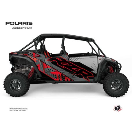 Karosszéria védő dekor matrica készlet  SSV POLARIS Stun Piros Széria