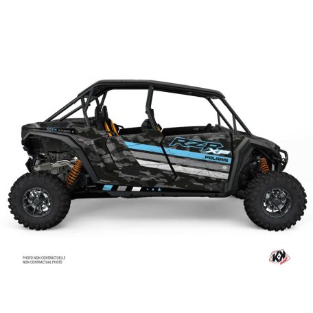 Karosszéria védő dekor matrica készlet  SSV POLARIS Force Kék Széria