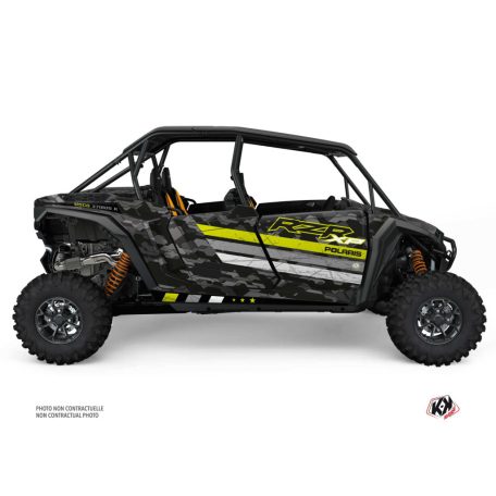 Karosszéria védő dekor matrica készlet  SSV POLARIS Force Zöld/Neon Széria