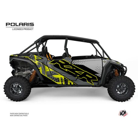 Karosszéria védő dekor matrica készlet  SSV POLARIS Stun Zöld/Neon Széria