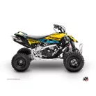 Karosszéria védő dekor matrica készlet Quad CAN-AM Eraser Sárga/Kék Széria