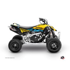   Karosszéria védő dekor matrica készlet Quad CAN-AM Eraser Sárga/Kék Széria