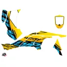 Karosszéria védő dekor matrica készlet Quad CAN-AM Eraser Sárga/Kék Széria