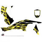 Karosszéria védő dekor matrica készlet Quad CAN-AM Eraser fluo Sárga Széria