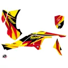 Karosszéria védő dekor matrica készlet Quad CAN-AM Stage Sárga/Piros Széria