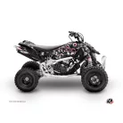 Karosszéria védő dekor matrica készlet Quad CAN-AM Freegun eyed Szürke/Piros Széria