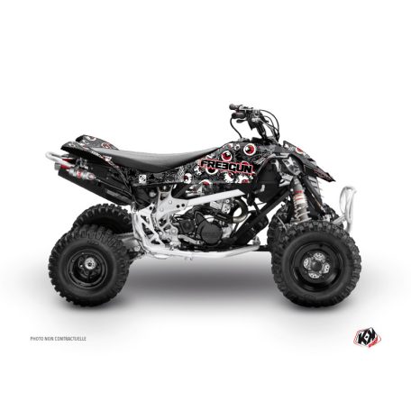 Karosszéria védő dekor matrica készlet Quad CAN-AM Freegun eyed Szürke/Piros Széria