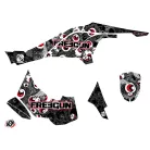 Karosszéria védő dekor matrica készlet Quad CAN-AM Freegun eyed Szürke/Piros Széria