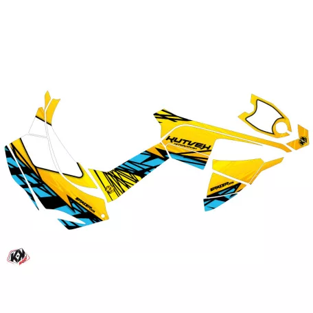 Karosszéria védő dekor matrica készlet Quad CAN-AM Eraser Sárga/Kék Széria
