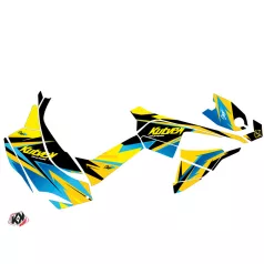   Karosszéria védő dekor matrica készlet Quad CAN-AM Stage Sárga/Kék Széria