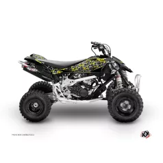   Karosszéria védő dekor matrica készlet Quad CAN-AM Predator Fekete/Szürke/Sárga Széria