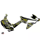 Karosszéria védő dekor matrica készlet Quad CAN-AM Predator Fekete/Szürke/Sárga Széria