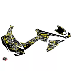   Karosszéria védő dekor matrica készlet Quad CAN-AM Predator Fekete/Szürke/Sárga Széria