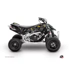 Karosszéria védő dekor matrica készlet Quad CAN-AM Camo Fekete/Sárga Széria