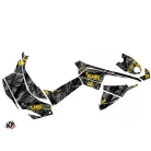Karosszéria védő dekor matrica készlet Quad CAN-AM Camo Fekete/Sárga Széria
