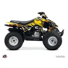   Karosszéria védő dekor matrica készlet Quad CAN-AM Ember Sárga Széria
