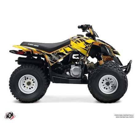 Karosszéria védő dekor matrica készlet Quad CAN-AM Ember Sárga Széria