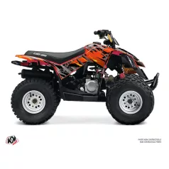   Karosszéria védő dekor matrica készlet Quad CAN-AM Ember Piros Széria