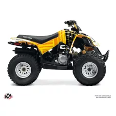   Karosszéria védő dekor matrica készlet Quad CAN-AM Kinetik Sárga Széria