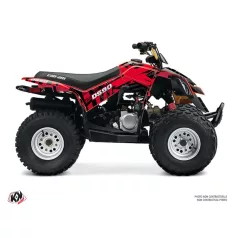   Karosszéria védő dekor matrica készlet Quad CAN-AM Kollector Piros Széria
