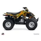 Karosszéria védő dekor matrica készlet Quad CAN-AM Leaf Sárga Széria